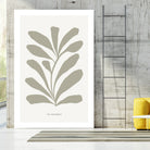 Floraison by M Studio on GIANT ART - beige scandinavian flowers