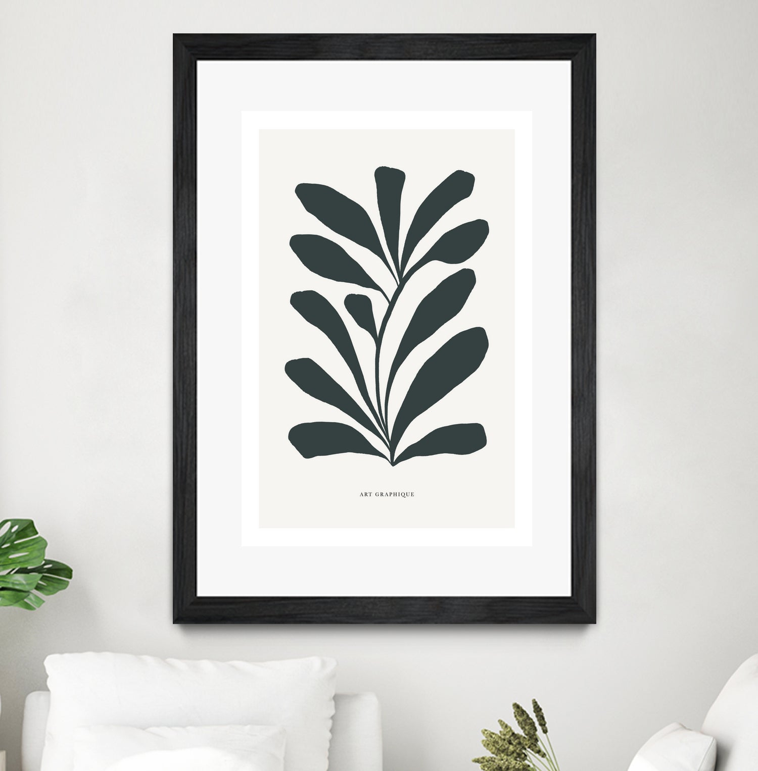 Flowers II by M Studio on GIANT ART - beige scandinavian