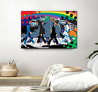 Sisters John Lennon by Ray Lengelé on GIANT ART - red digital john lennon