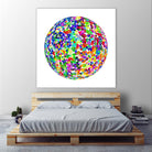 ROND - original by Celine Cimon on GIANT ART - blue abstract canadian