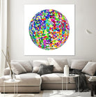 ROND - original by Celine Cimon on GIANT ART - blue abstract canadian