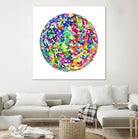 ROND - original by Celine Cimon on GIANT ART - blue abstract canadian