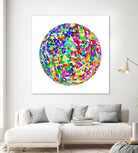 ROND - original by Celine Cimon on GIANT ART - blue abstract canadian