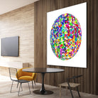 ROND - original by Celine Cimon on GIANT ART - blue abstract canadian