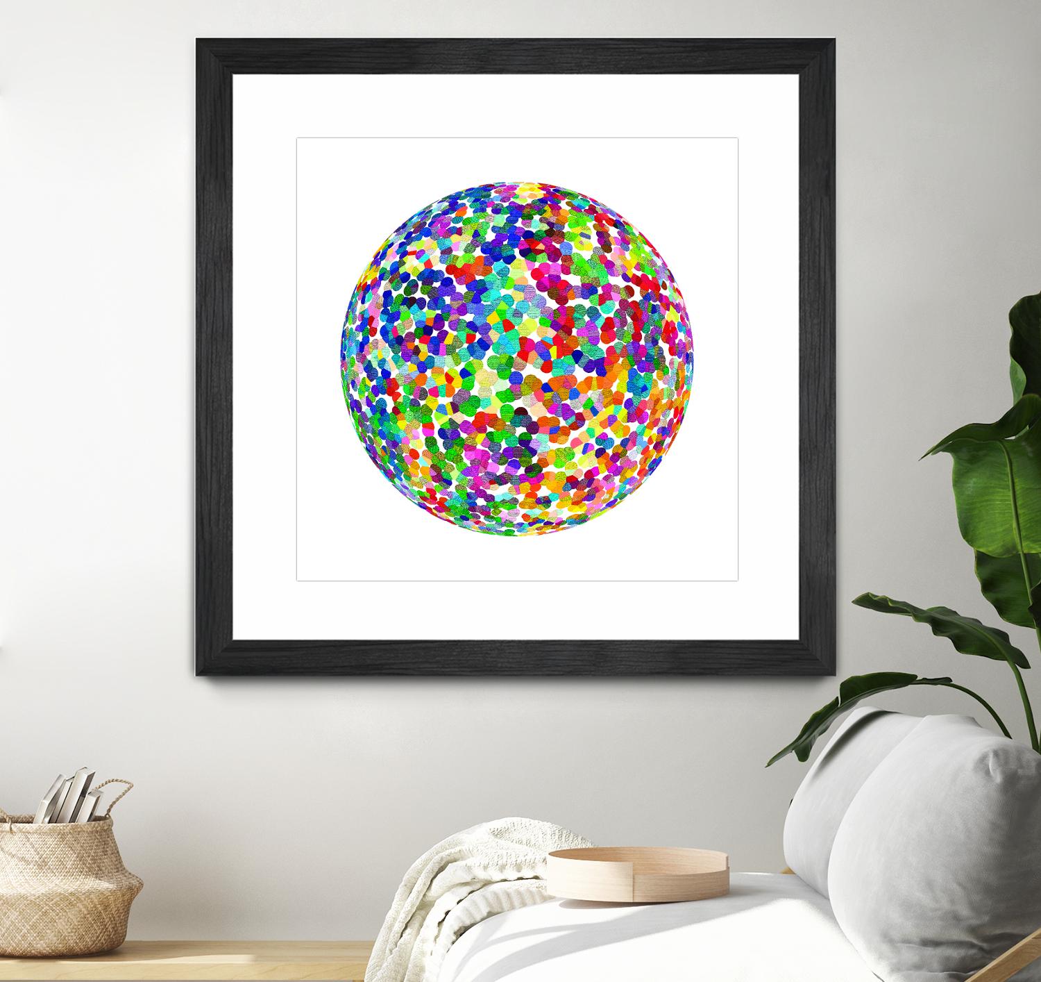 ROND - original by Celine Cimon on GIANT ART - blue abstract canadian