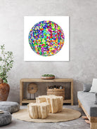 ROND - original by Celine Cimon on GIANT ART - blue abstract canadian