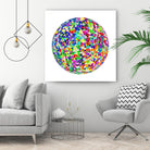 ROND - original by Celine Cimon on GIANT ART - blue abstract canadian