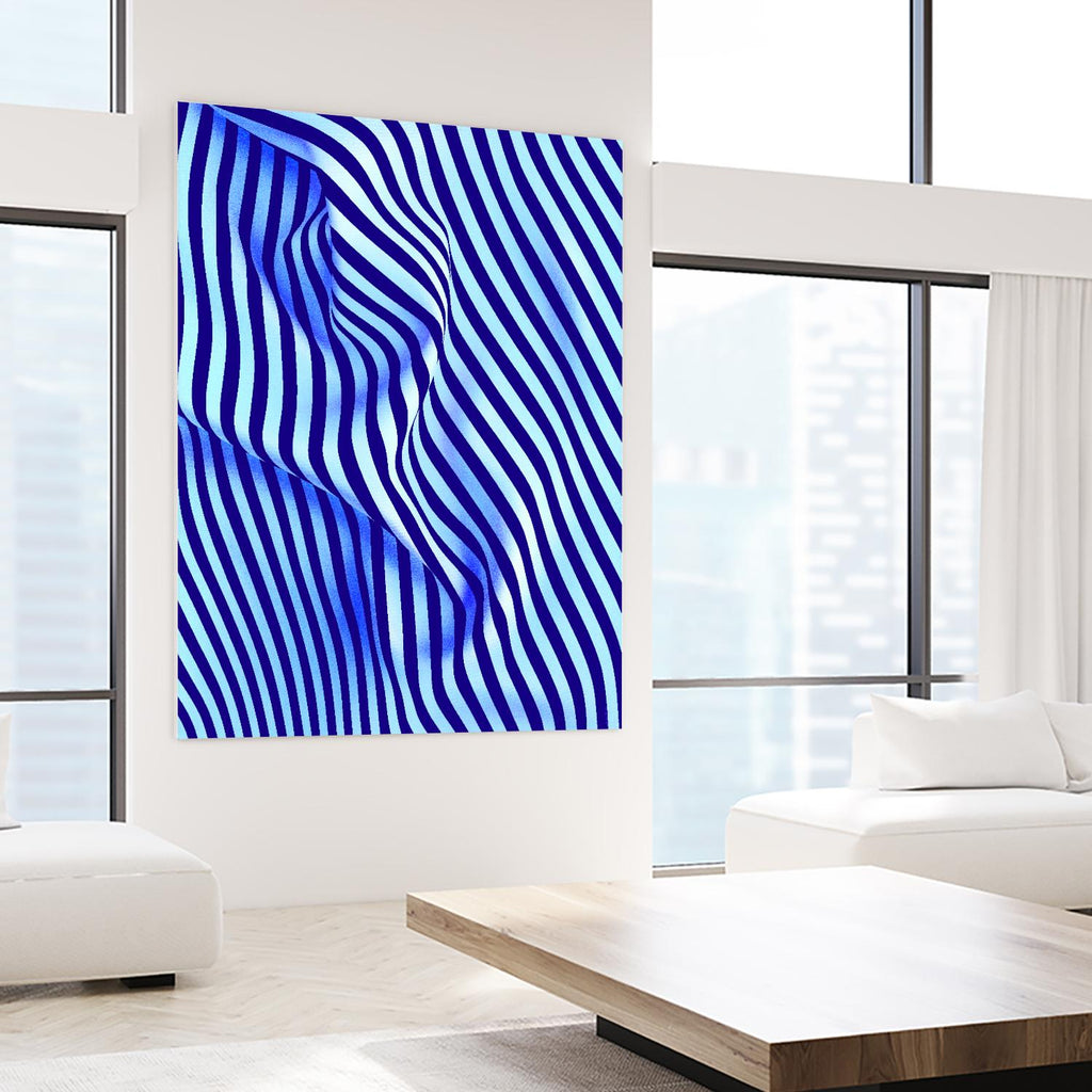 INNER ROOM - purple by Celine Cimon on GIANT ART - blue abstract canadian artist