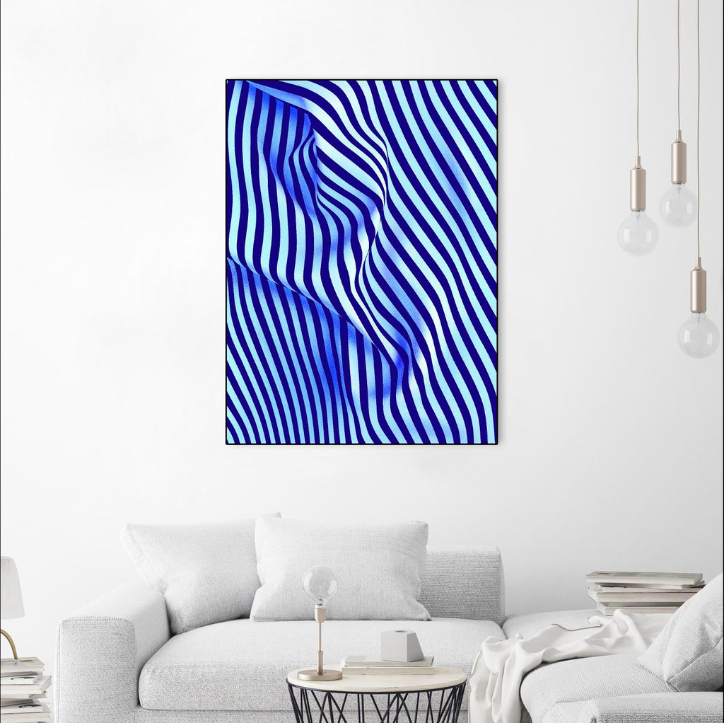 INNER ROOM - purple by Celine Cimon on GIANT ART - blue abstract canadian artist
