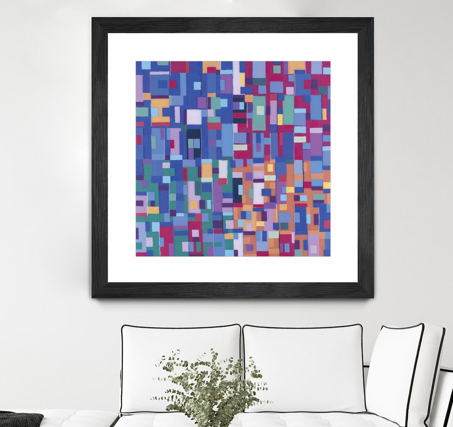 IN STAGE - bleu by Celine Cimon on GIANT ART - blue abstract canadian