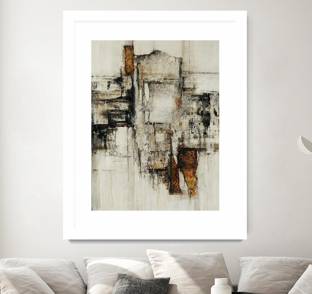 Paper Performance I by Daleno Art on GIANT ART - beige abstract abstract