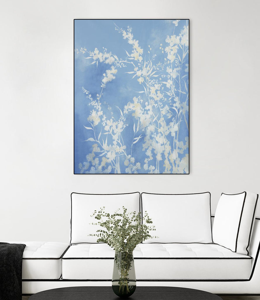 Prideful Petals by Daleno Art on GIANT ART - blue botanical leafs