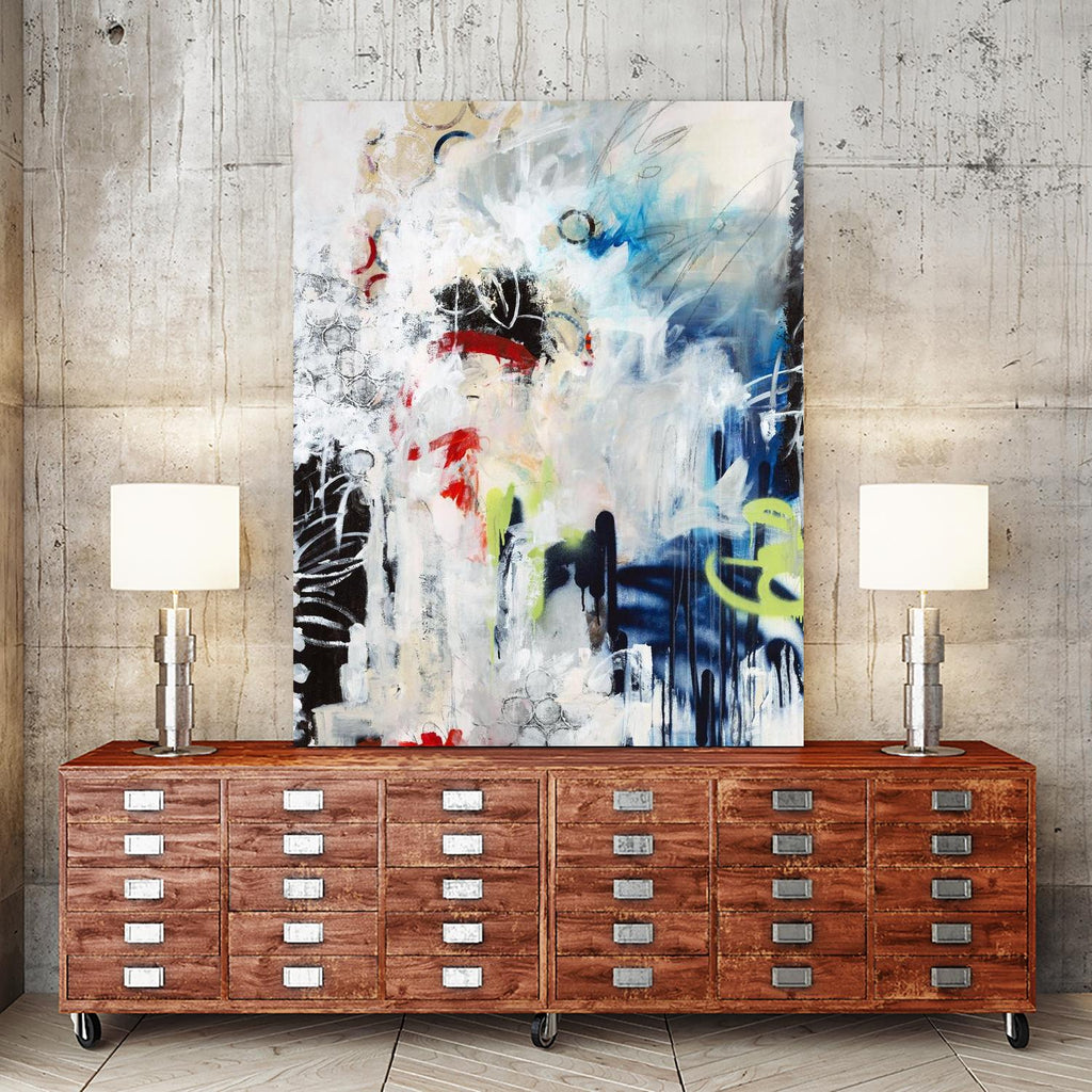 Painted Vase by Daleno Art on GIANT ART - red abstract abstract