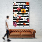 Streakes of Flowers by Daleno Art on GIANT ART - orange florals abstrait 