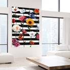 Streakes of Flowers by Daleno Art on GIANT ART - orange florals abstrait 