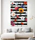 Streakes of Flowers by Daleno Art on GIANT ART - orange florals abstrait 