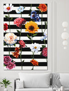 Streakes of Flowers by Daleno Art on GIANT ART - orange florals abstrait 