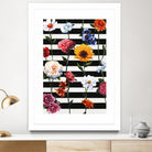 Streakes of Flowers by Daleno Art on GIANT ART - orange florals abstrait 