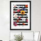 Streakes of Flowers by Daleno Art on GIANT ART - orange florals abstrait 
