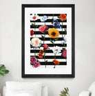 Streakes of Flowers by Daleno Art on GIANT ART - orange florals abstrait 