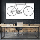 Energy Saved and Burned by Daleno Art on GIANT ART - grey figurative bicyclette