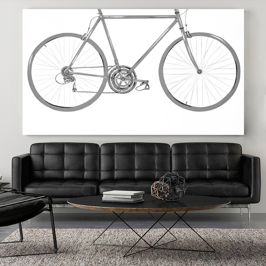 Energy Saved and Burned by Daleno Art on GIANT ART - grey figurative bicyclette