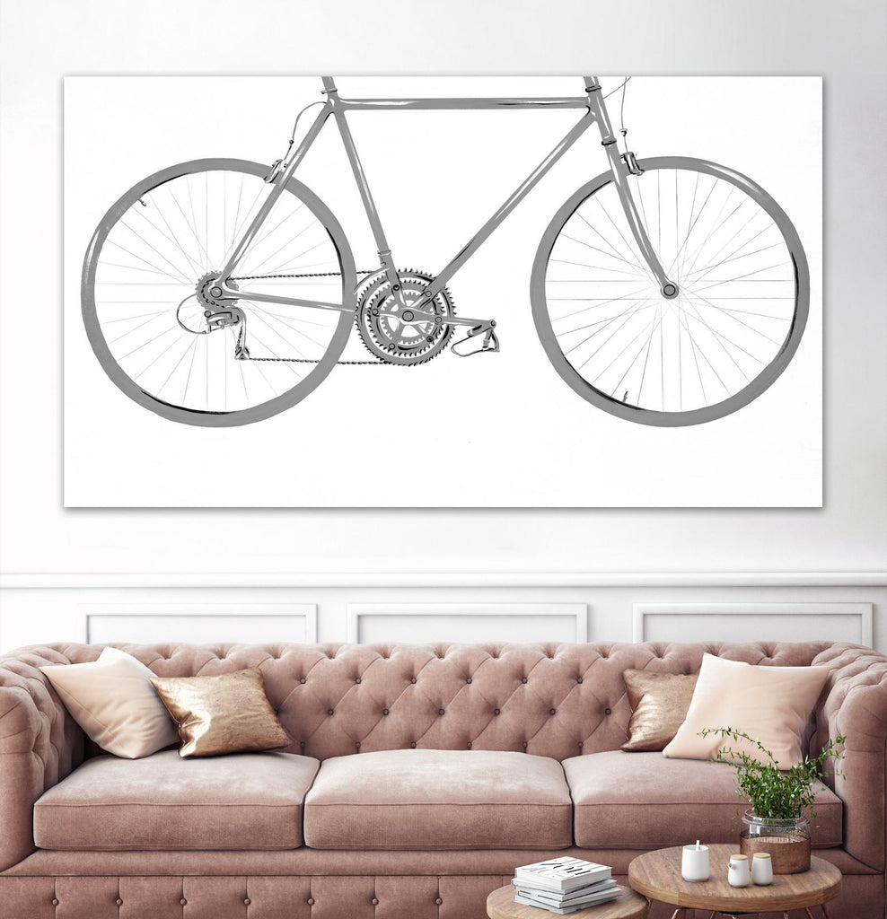 Energy Saved and Burned by Daleno Art on GIANT ART - grey figurative bicyclette