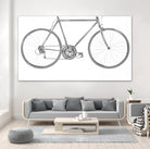 Energy Saved and Burned by Daleno Art on GIANT ART - grey figurative bicyclette