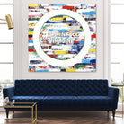 Smoke Circus IV by Daleno Art on GIANT ART - red patterns  abstrait 