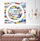 Smoke Circus IV by Daleno Art on GIANT ART - red patterns  abstrait 