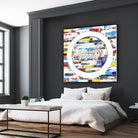 Smoke Circus IV by Daleno Art on GIANT ART - red patterns  abstrait 