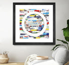 Smoke Circus IV by Daleno Art on GIANT ART - red patterns  abstrait 