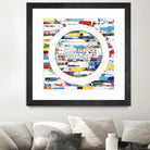 Smoke Circus IV by Daleno Art on GIANT ART - red patterns  abstrait 