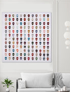 Gorgeous Crowd by Daleno Art on GIANT ART - red abstract