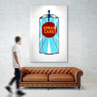 Public Expression II by Daleno Art on GIANT ART - red typography spray can 