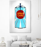 Public Expression II by Daleno Art on GIANT ART - red typography spray can 