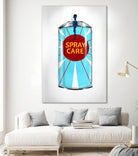 Public Expression II by Daleno Art on GIANT ART - red typography spray can 