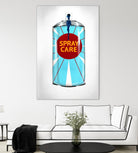 Public Expression II by Daleno Art on GIANT ART - red typography spray can 