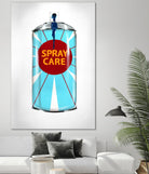 Public Expression II by Daleno Art on GIANT ART - red typography spray can 