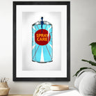 Public Expression II by Daleno Art on GIANT ART - red typography spray can 