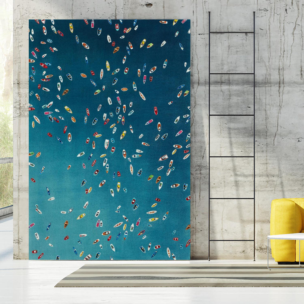 A Summer To Gather by Daleno Art on GIANT ART - red abstract costal