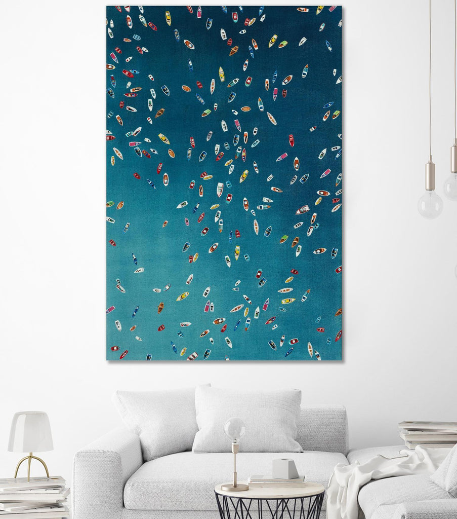 A Summer To Gather by Daleno Art on GIANT ART - red abstract costal