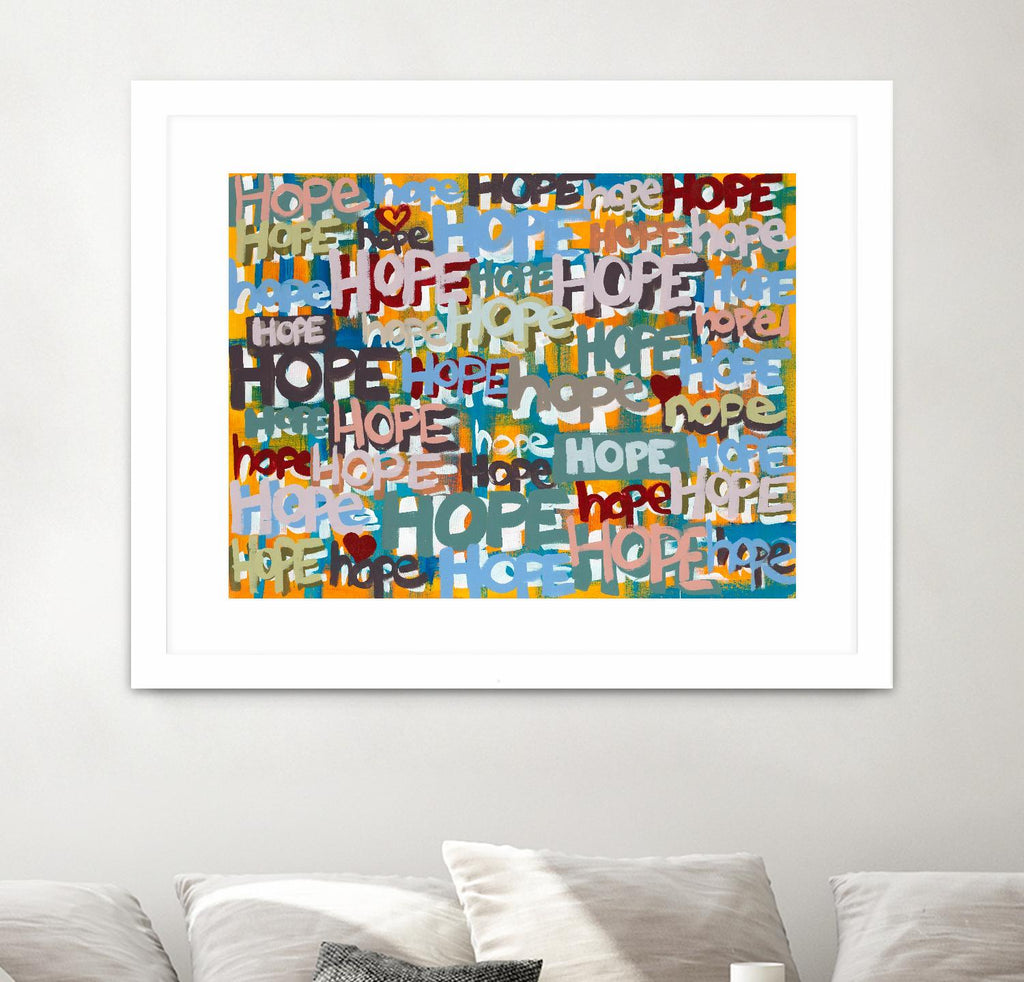 Its Time for Hope by Daleno Art on GIANT ART - red typography writing