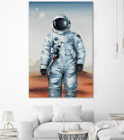 If You Believe by Daleno Art on GIANT ART - orange digital astronaut