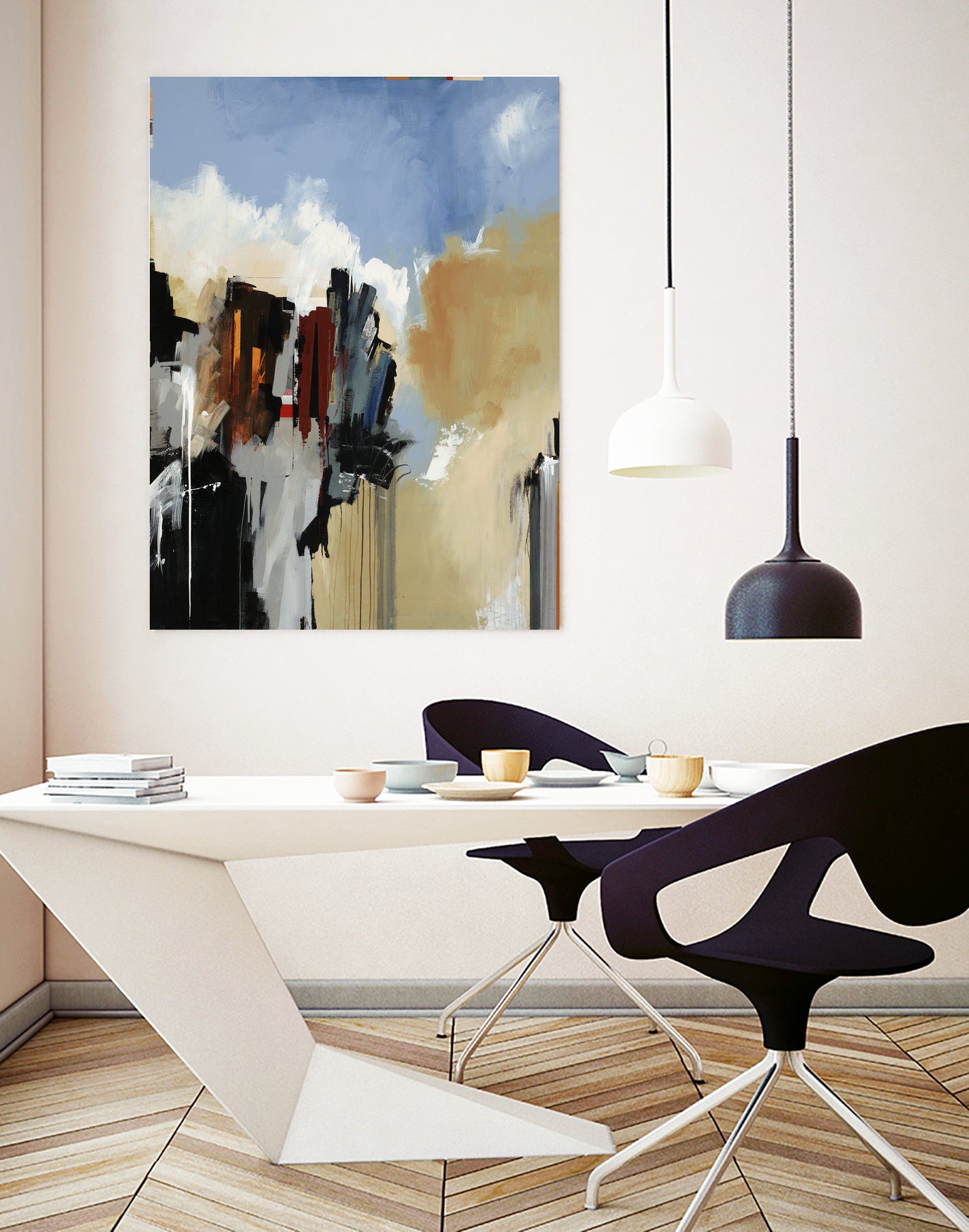 Lost City by Daleno Art on GIANT ART - blue abstract