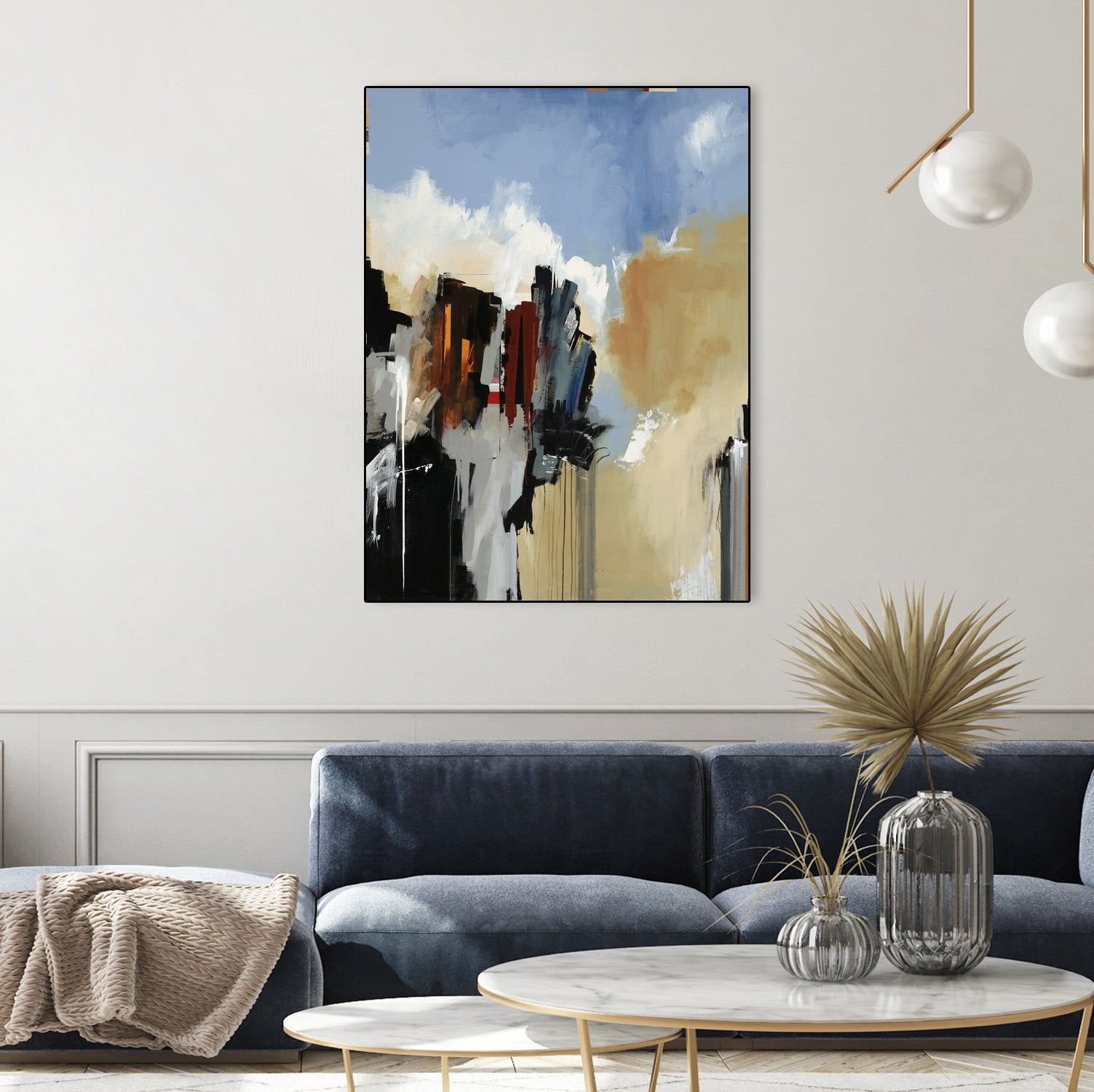 Lost City by Daleno Art on GIANT ART - blue abstract