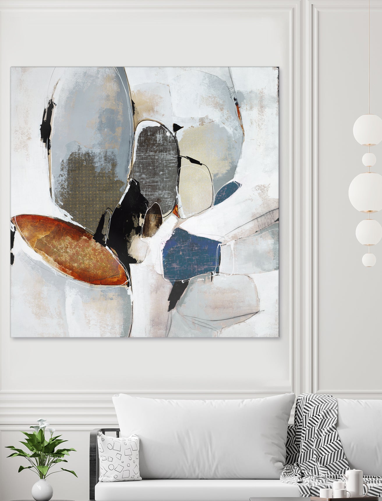 Split Second Decision II by Daleno Art on GIANT ART - bleu abstract