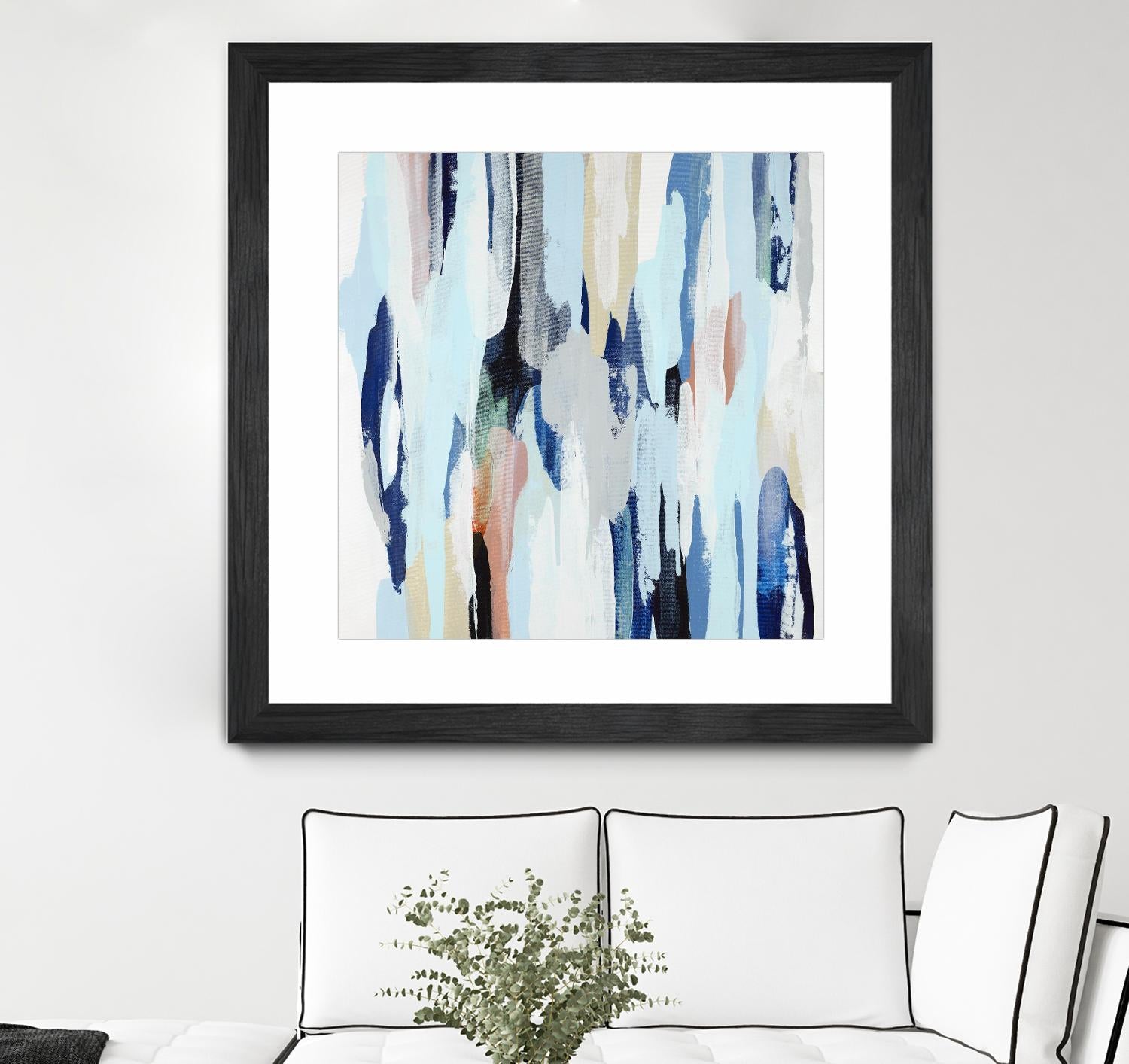 Creating Coastal by Daleno Art on GIANT ART - beige abstract abstrait