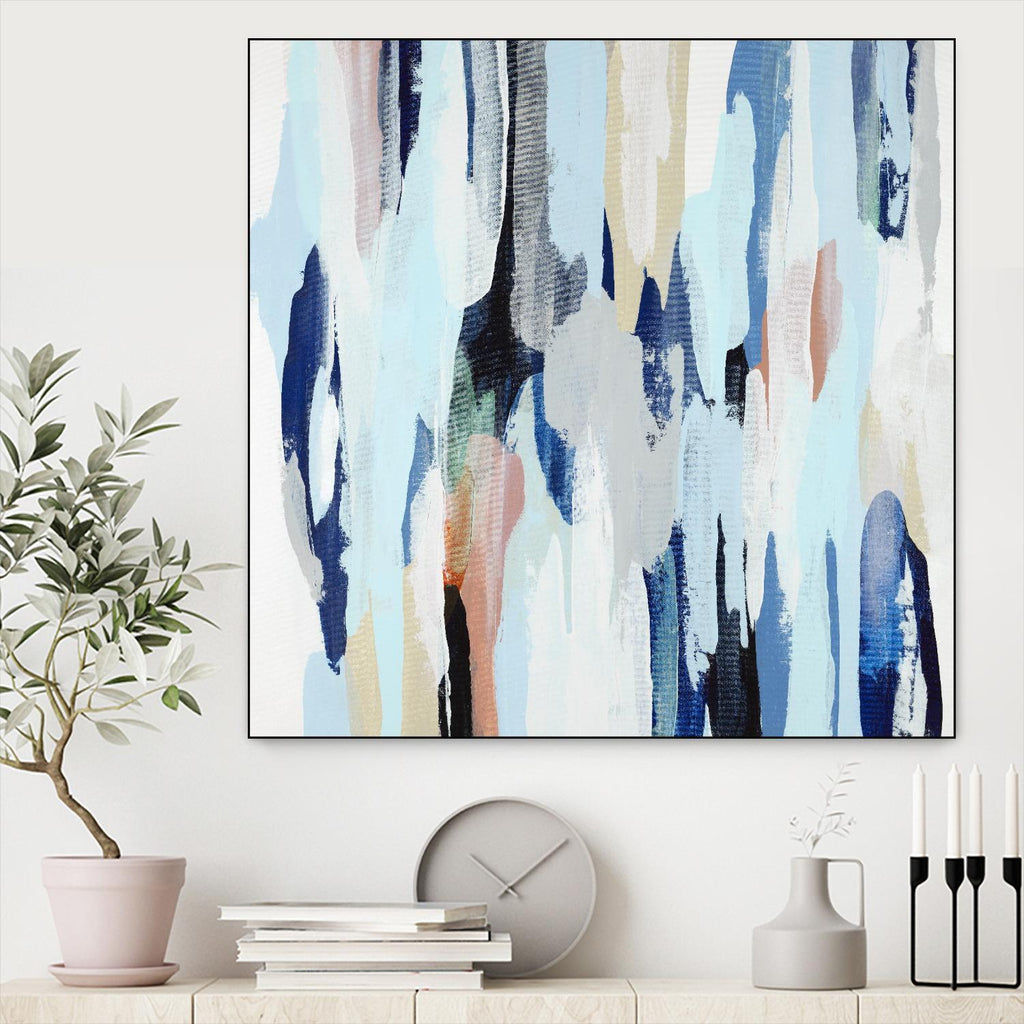 Creating Coastal by Daleno Art on GIANT ART - beige abstract abstrait