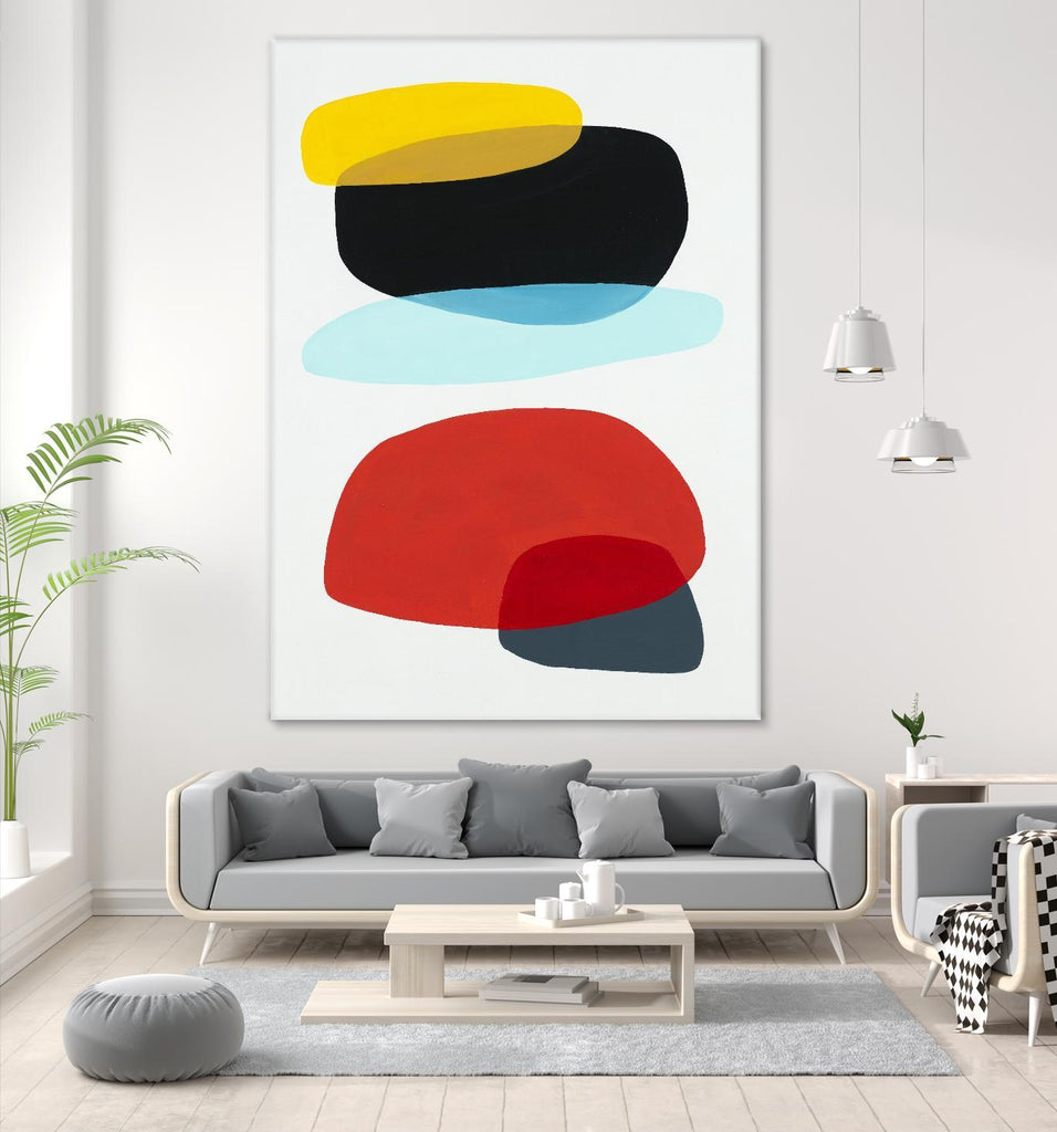 Joy and Pop II by Daleno Art on GIANT ART - red shapes